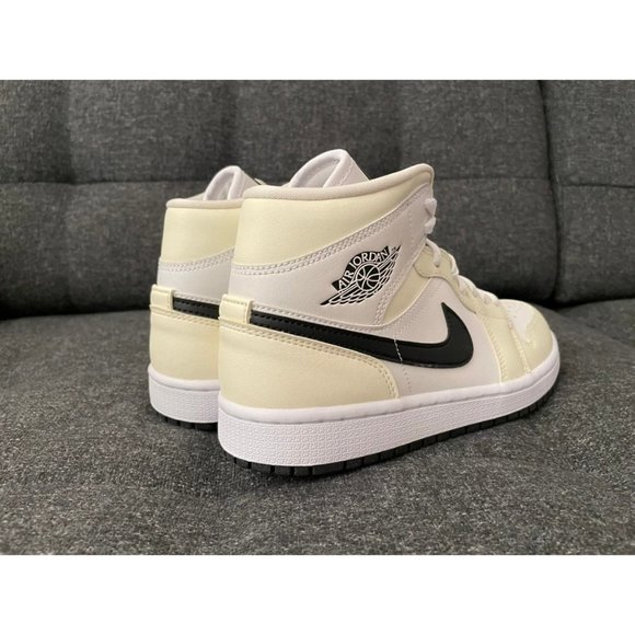 Nike Women's Air Jordan 1 Mid - Coconut Milk - Picture 5 of 9